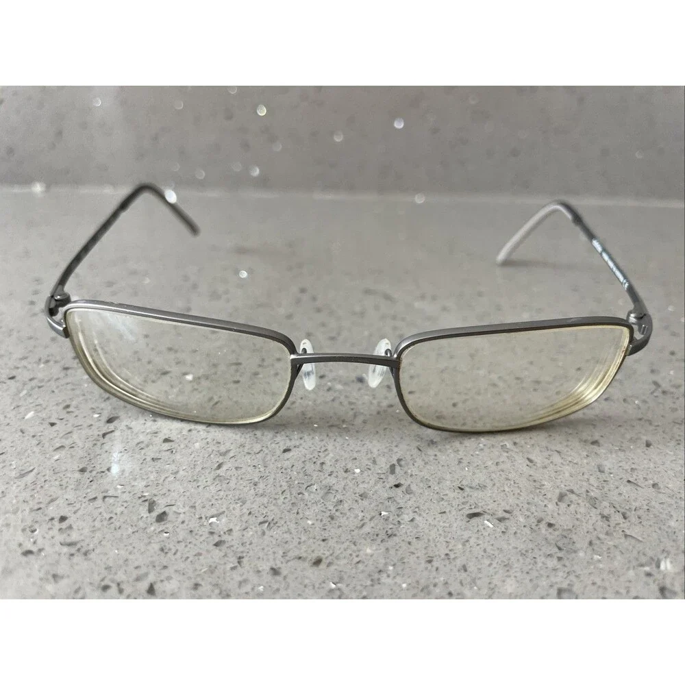 adidas Eyeglasses Frames ONLY a945 60 6055 Grey Rectangular Full Rim 45-18-120